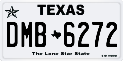 TX license plate DMB6272
