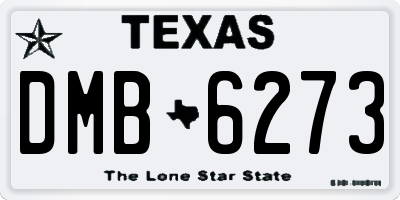 TX license plate DMB6273