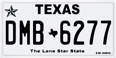 TX license plate DMB6277