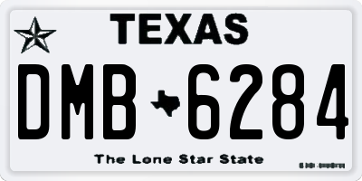 TX license plate DMB6284