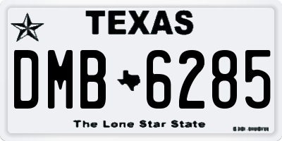 TX license plate DMB6285
