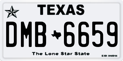 TX license plate DMB6659