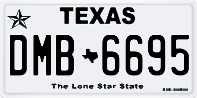 TX license plate DMB6695