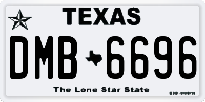 TX license plate DMB6696