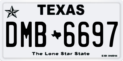 TX license plate DMB6697