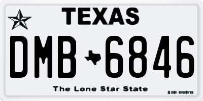 TX license plate DMB6846