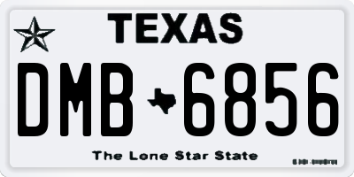 TX license plate DMB6856