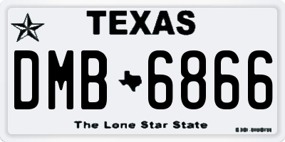 TX license plate DMB6866