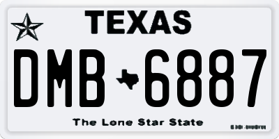 TX license plate DMB6887