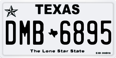 TX license plate DMB6895