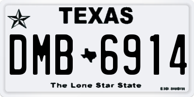 TX license plate DMB6914