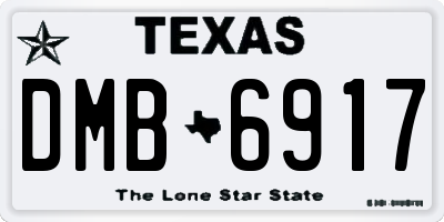 TX license plate DMB6917