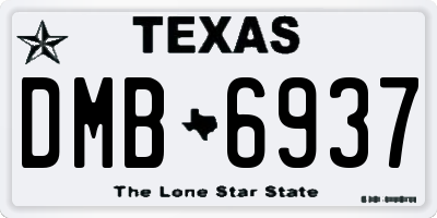 TX license plate DMB6937