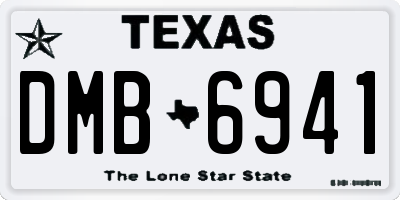 TX license plate DMB6941