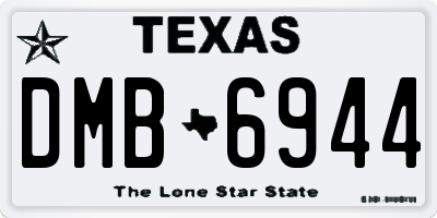 TX license plate DMB6944