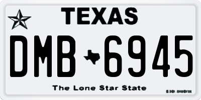 TX license plate DMB6945