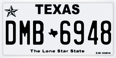 TX license plate DMB6948