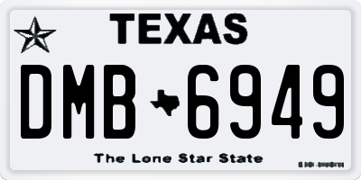 TX license plate DMB6949