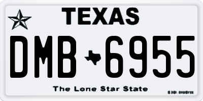 TX license plate DMB6955