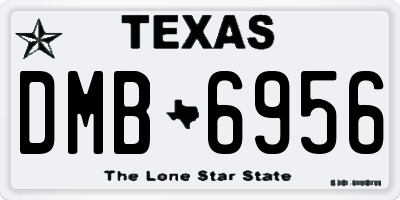 TX license plate DMB6956