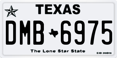 TX license plate DMB6975
