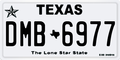TX license plate DMB6977