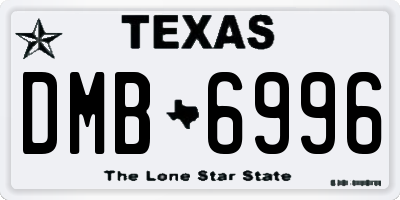TX license plate DMB6996