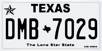TX license plate DMB7029