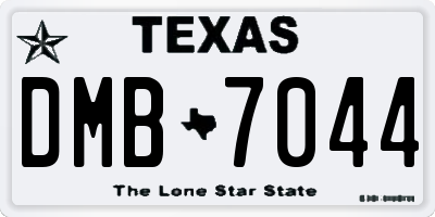 TX license plate DMB7044