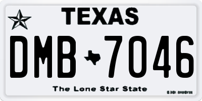 TX license plate DMB7046