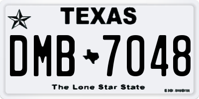 TX license plate DMB7048