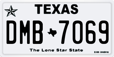 TX license plate DMB7069