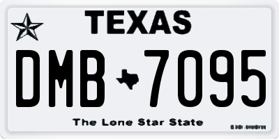 TX license plate DMB7095
