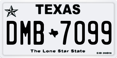 TX license plate DMB7099