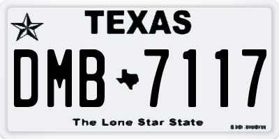 TX license plate DMB7117