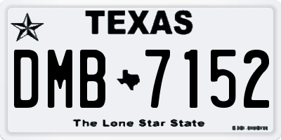 TX license plate DMB7152
