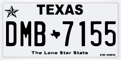 TX license plate DMB7155