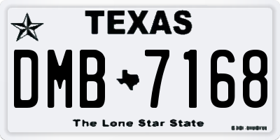 TX license plate DMB7168