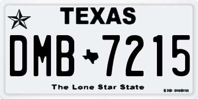 TX license plate DMB7215