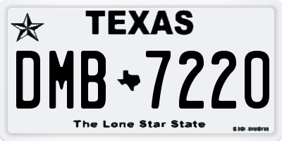 TX license plate DMB7220