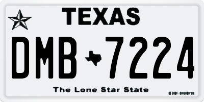 TX license plate DMB7224