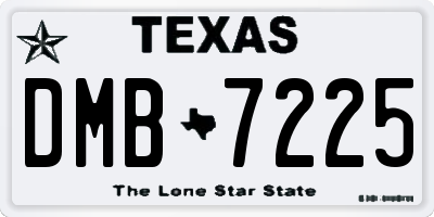 TX license plate DMB7225