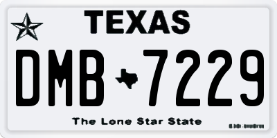 TX license plate DMB7229