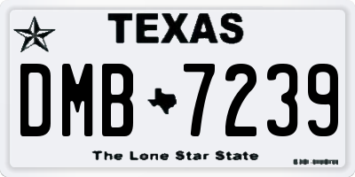 TX license plate DMB7239