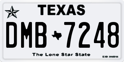 TX license plate DMB7248