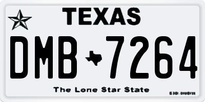 TX license plate DMB7264