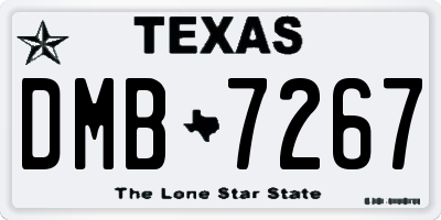 TX license plate DMB7267