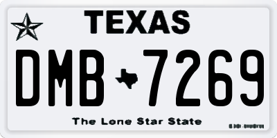 TX license plate DMB7269