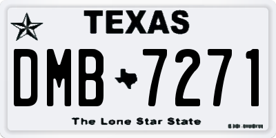 TX license plate DMB7271
