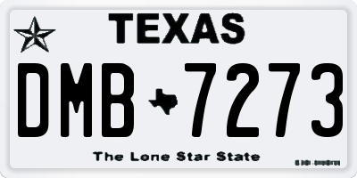 TX license plate DMB7273